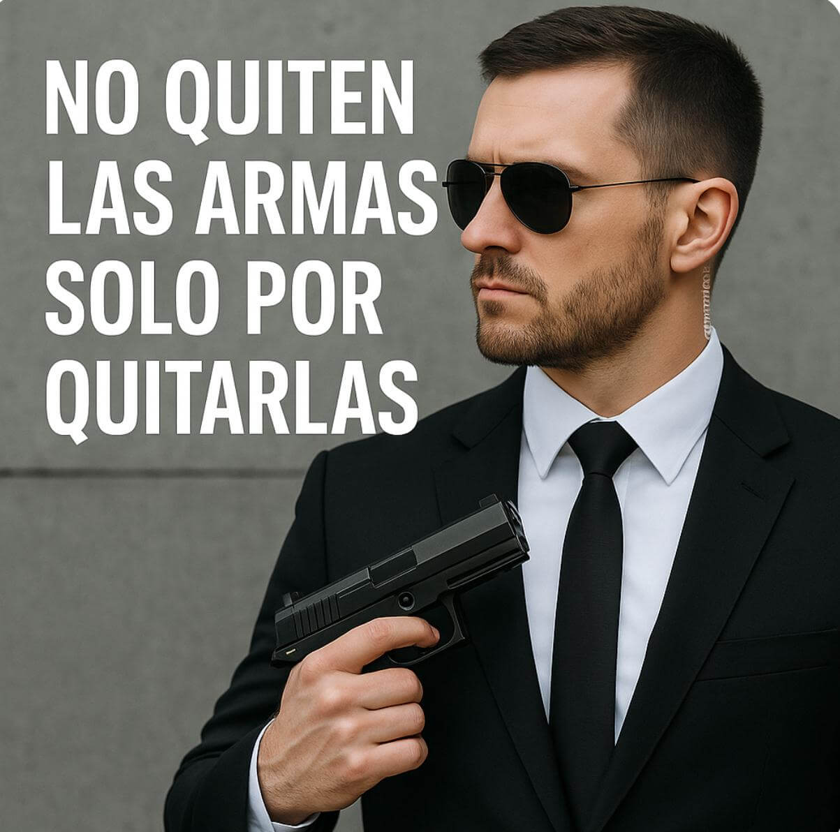 No quiten las armas solo por quitarlas